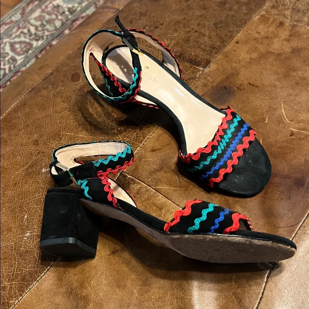Kate Spade Ric rack block heel women’s 6.5 - Picture 2 of 6
